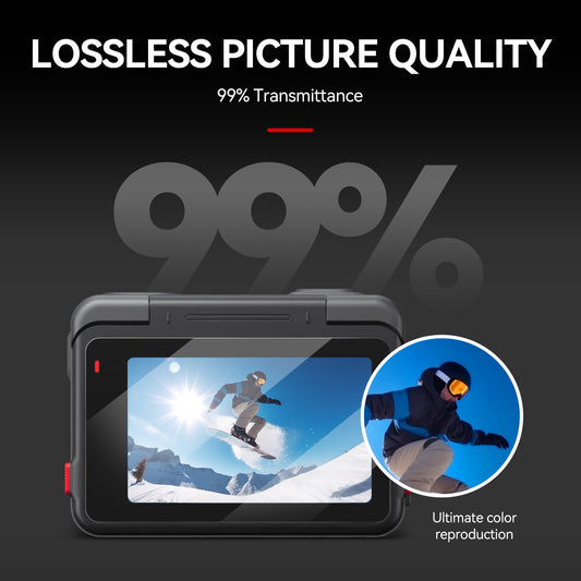 Telesin Screenprotector-set gehard glas Insta360 Ace Pro - GoPro Screenprotectors