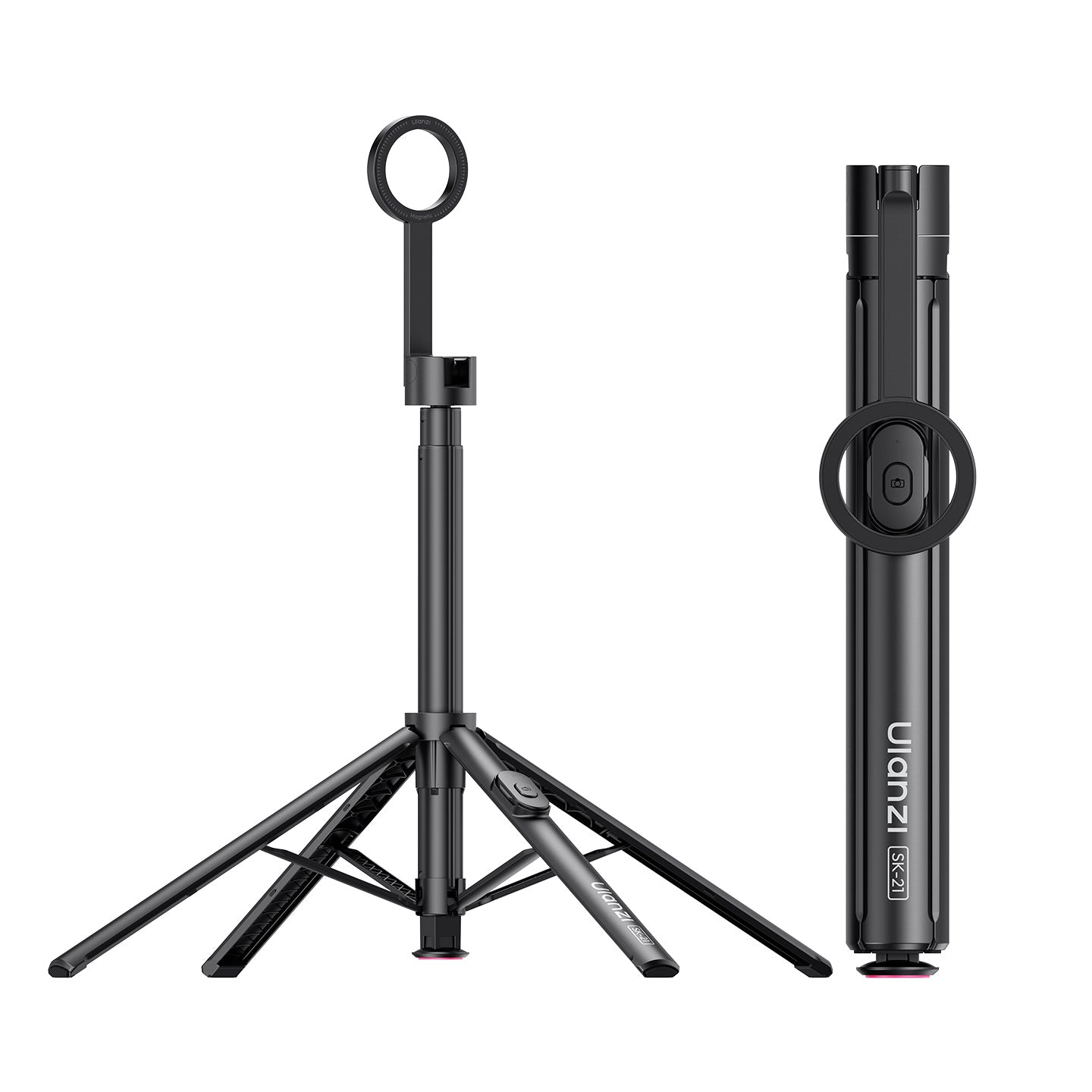Ulanzi SK-21 Selfie Stick Statief 180cm Auto-Open Magnetisch - Statieven en toebehoren