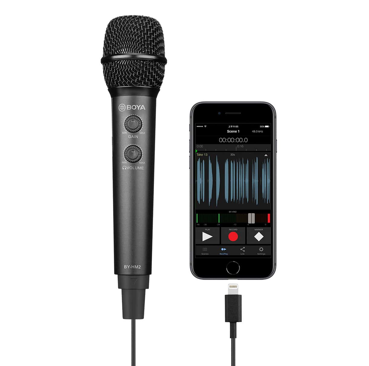 BOYA BY-HM2 professional handheld microphone