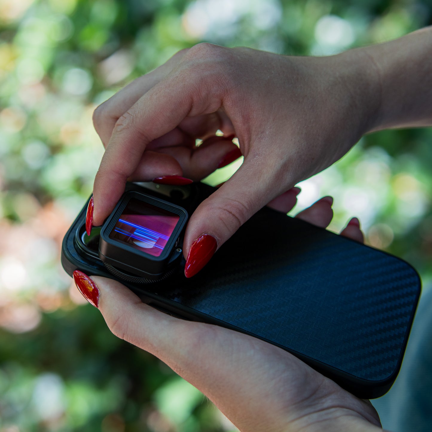 MOJOGEAR 17mm lens case voor iPhone 16 Plus - Carbon - Overige producten