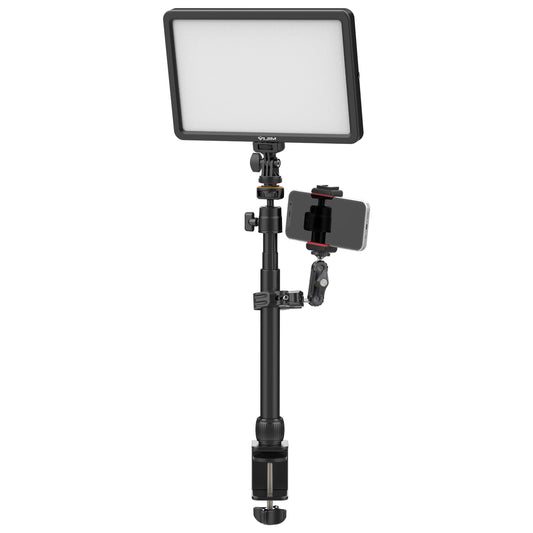 VIJIM K12 Pro Desktop Lamp statief met tafelklem en telefoonklem - Desktoplampen