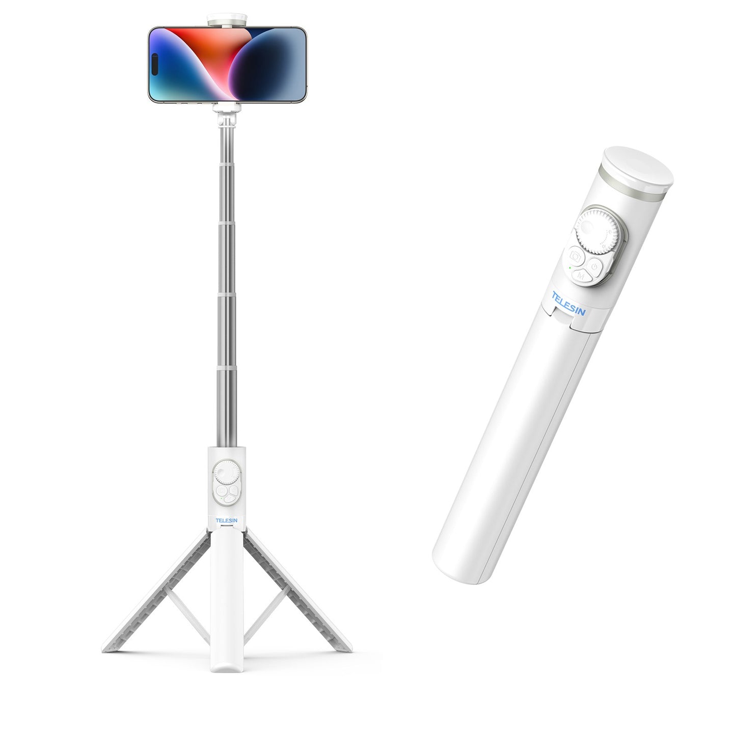 Telesin P1-TSS-001 Selfie Stick Tripod - White