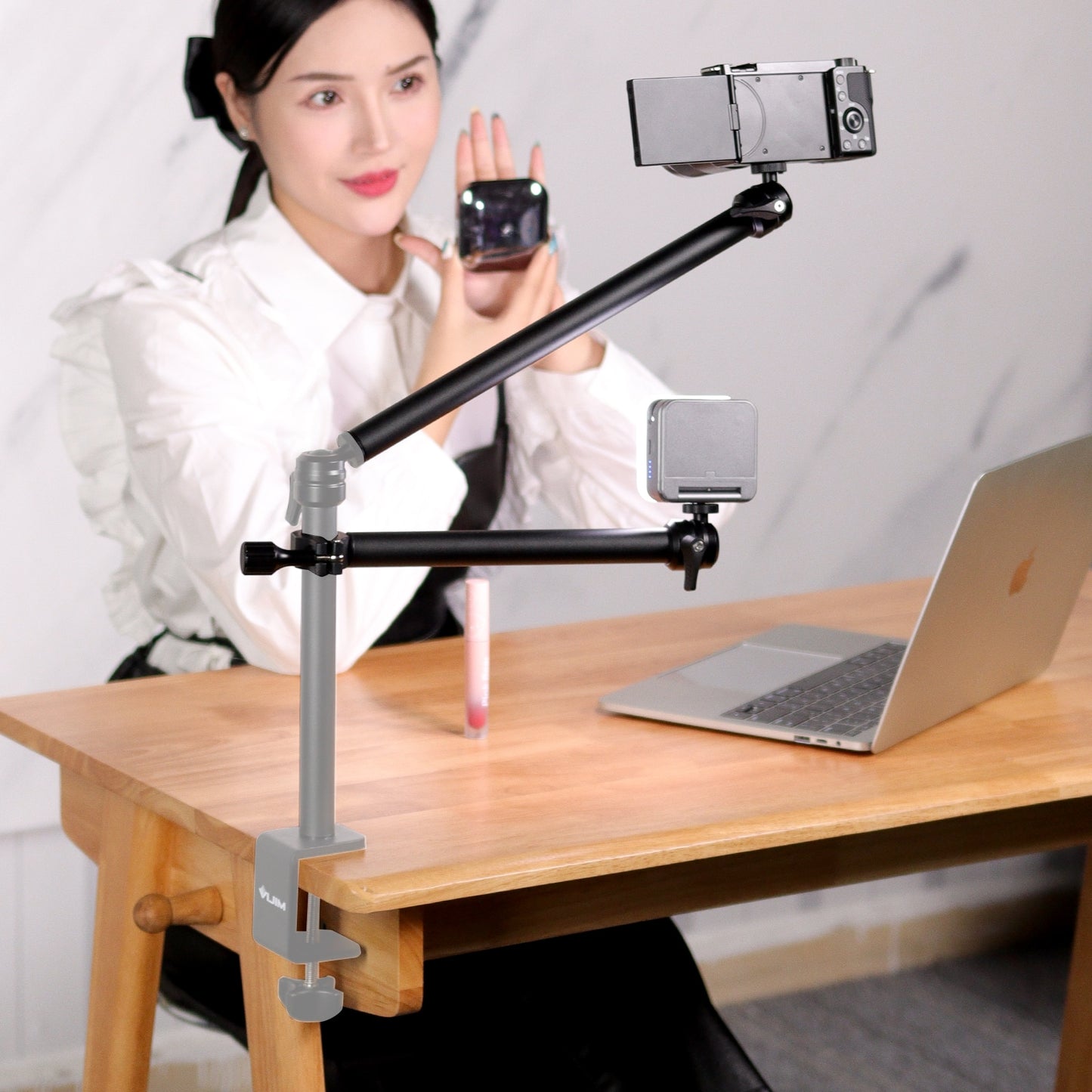 VIJIM LS04 Camera/Microphone/Video Light Tripod Arm