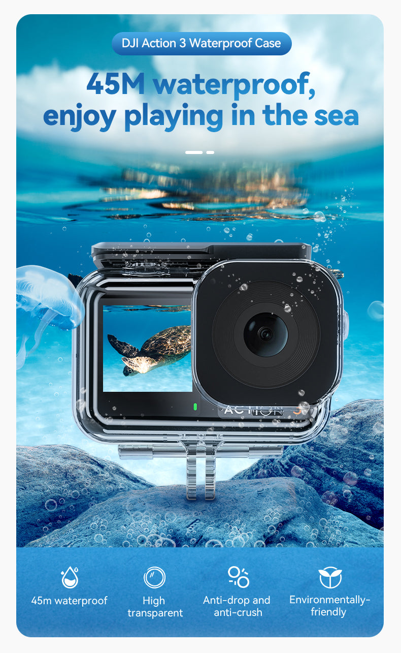 Telesin waterproof cage for DJI Osmo Action 3/4/5