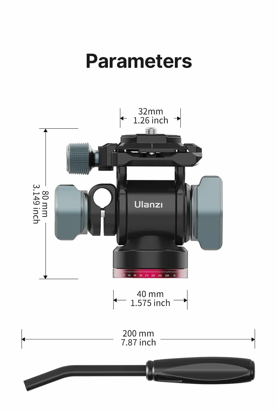 Ulanzi U-190 Fluid Tripod Head Hydraulic