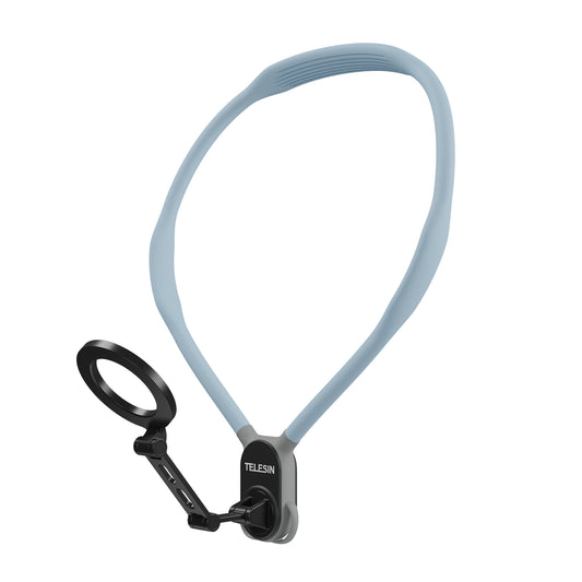 Telesin MagSafe Smartphone neck mount extra groot - Sky Blue - Telefoonhouders
