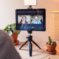 MOJOGEAR Video KIT: Mini tripod + phone holder + microphone + light