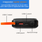 MOJOGEAR XL ALL-IN-1 Powerbank 20.000 mAh met ingebouwde Lightning en USB-C kabels - Powerbanks