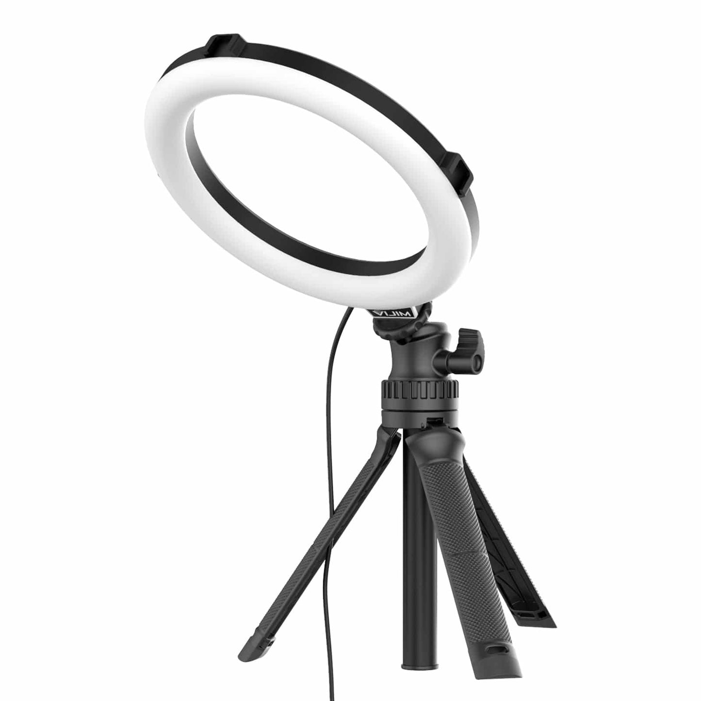 VIJIM K9 RGB Ringlamp met selfie stick-statief en telefoonhouder - 10 kleuren - Ringlampen