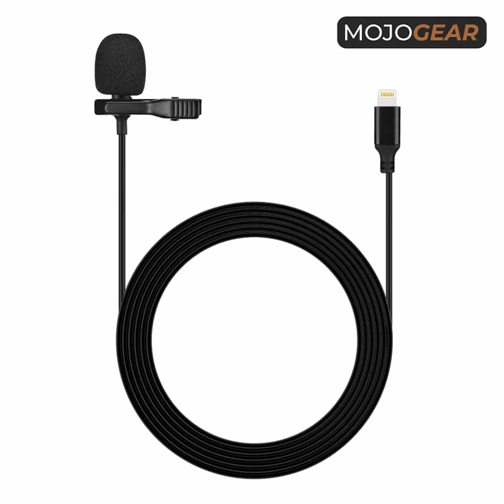 MOJOGEAR Speldmicrofoon met Apple Lightning-aansluiting voor iPhone en iPad - Speldmicrofoons