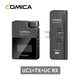 Comica BoomX-D UC1 draadloze microfoon-set met 1 zender en USB-C-ontvanger - Draadloze microfoons