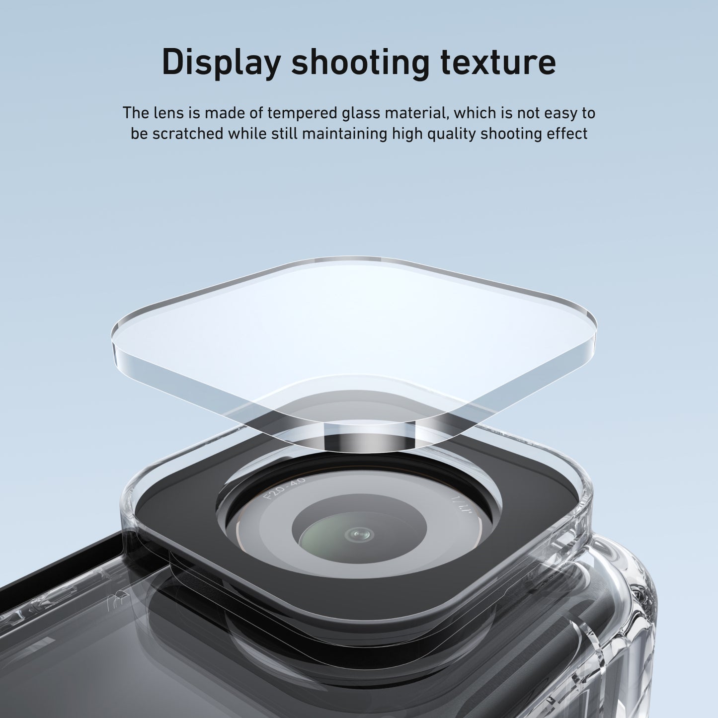 Telesin S4-WTP-12 Waterproof Case for DJI Osmo Action 6 - Transparent