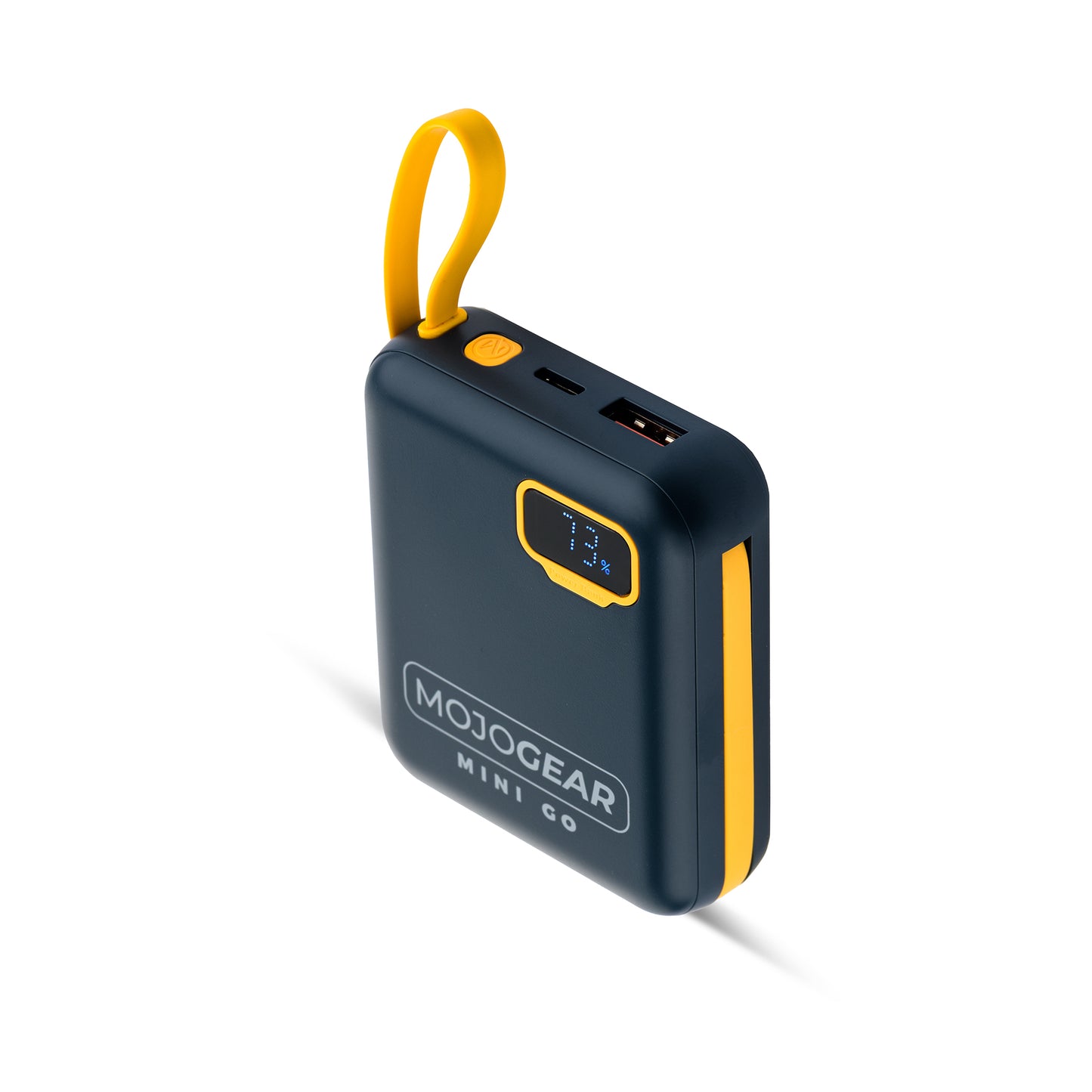 MOJOGEAR MINI GO 10,000mAh power bank with cables - Blue