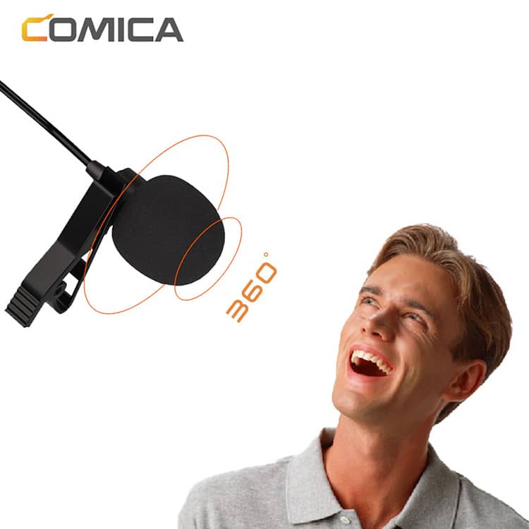 Comica CVM-V01SP (UC) speldmicrofoon voor smartphones met USB-C-aansluiting - Speldmicrofoons