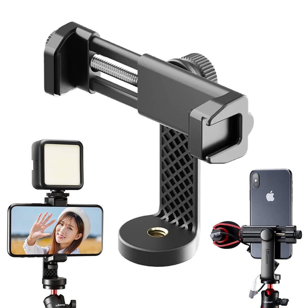 Ulanzi ST-17 360º Rotatable Phone Holder for tripod with Cold Shoe Mount