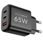 MOJOGEAR CHARGE+ Combo: 65W oplader met USB-C kabel 1,5 meter | Geschikt voor Samsung/iPhone 15/16 - Opladers