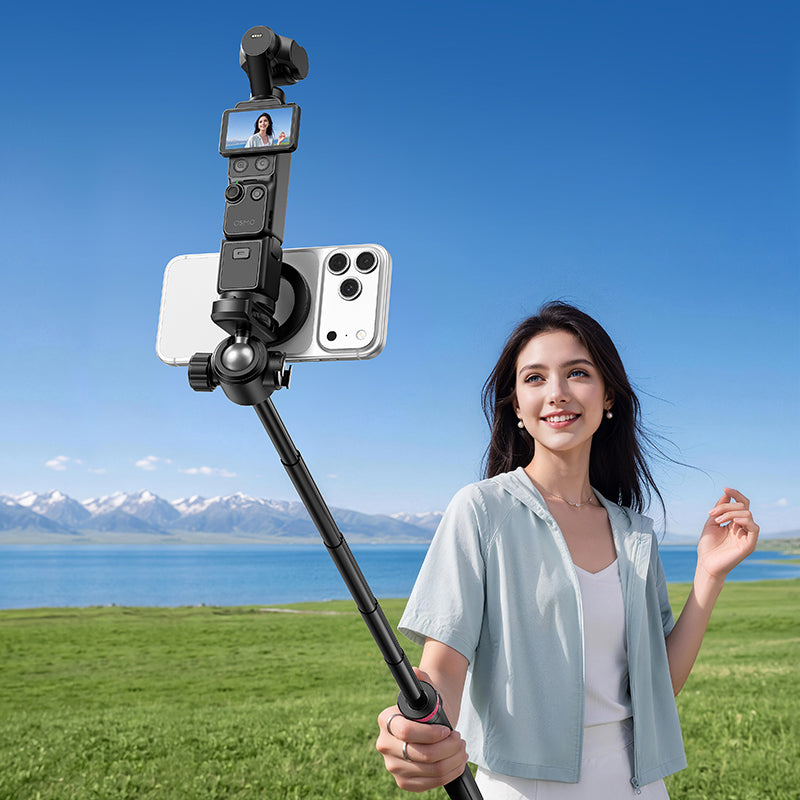 Ulanzi MT-44 M Magnetic Selfie Stick Tripod with Remote - Black