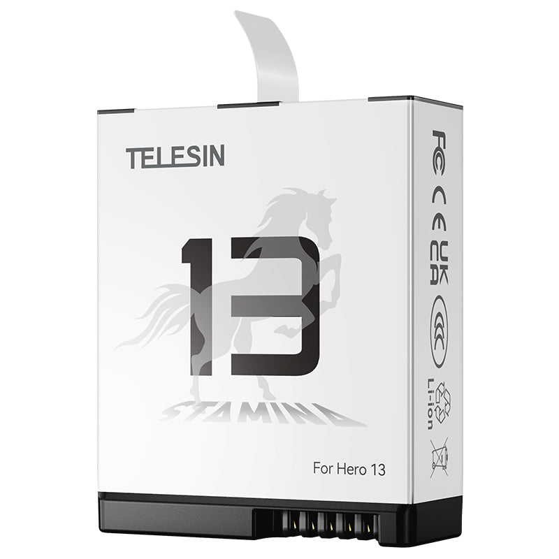 Telesin oplaadbare batterij voor GoPro 13 - 1950 mAh - GoPro Accu's en opladers