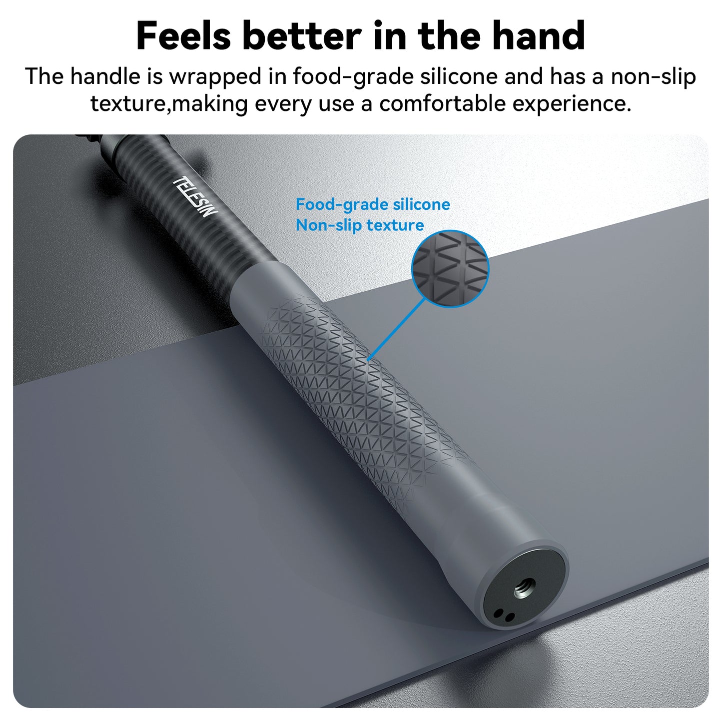 Telesin 3 meter Premium Selfie Stick voor GoPro - Carbon - GoPro Selfie sticks