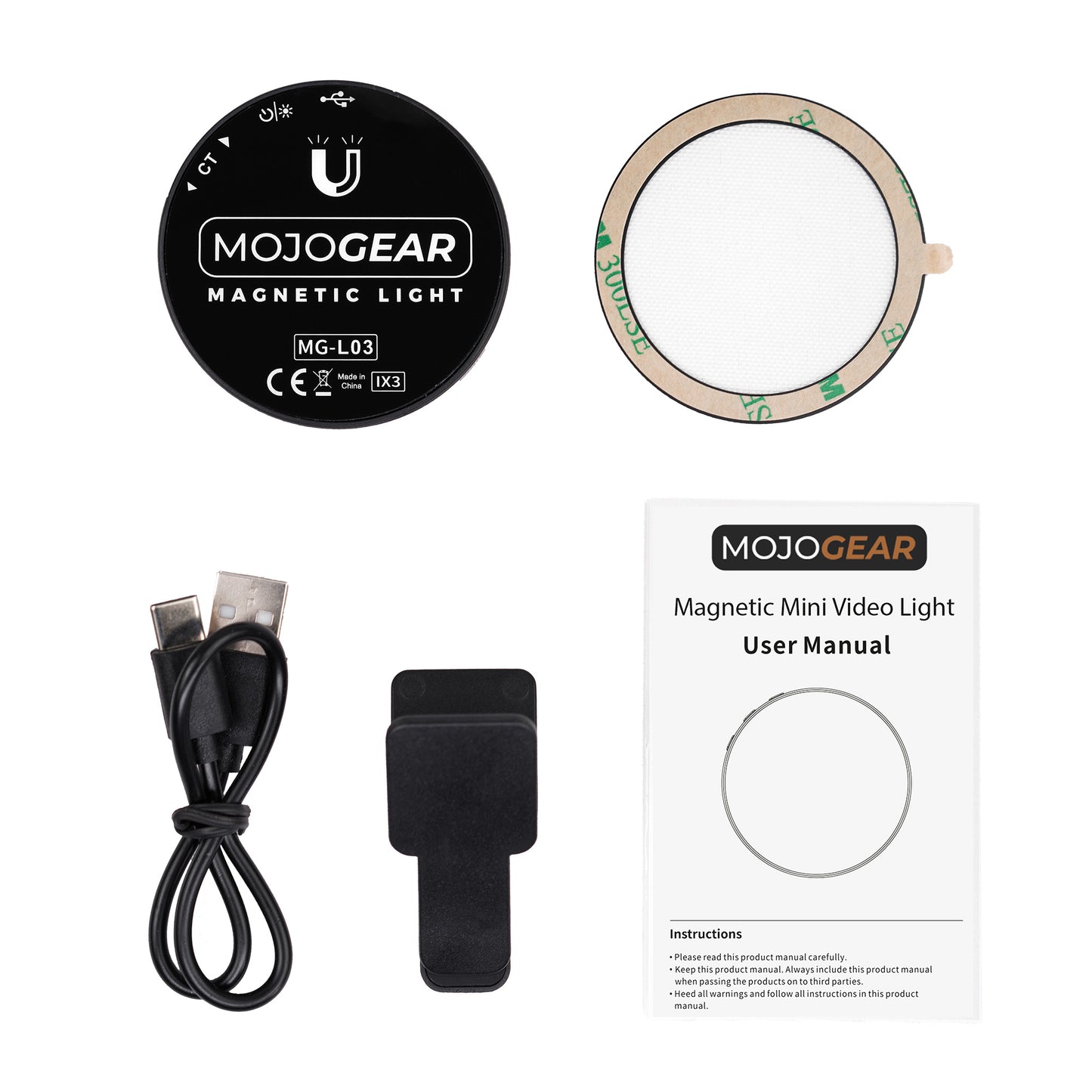 MOJOGEAR Magnetische Mini Videolamp voor MagSafe - Videoverlichting