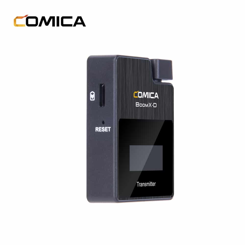 Comica BoomX-D D1 wireless microphone set with 1 transmitter and receiver for camera and smartphone