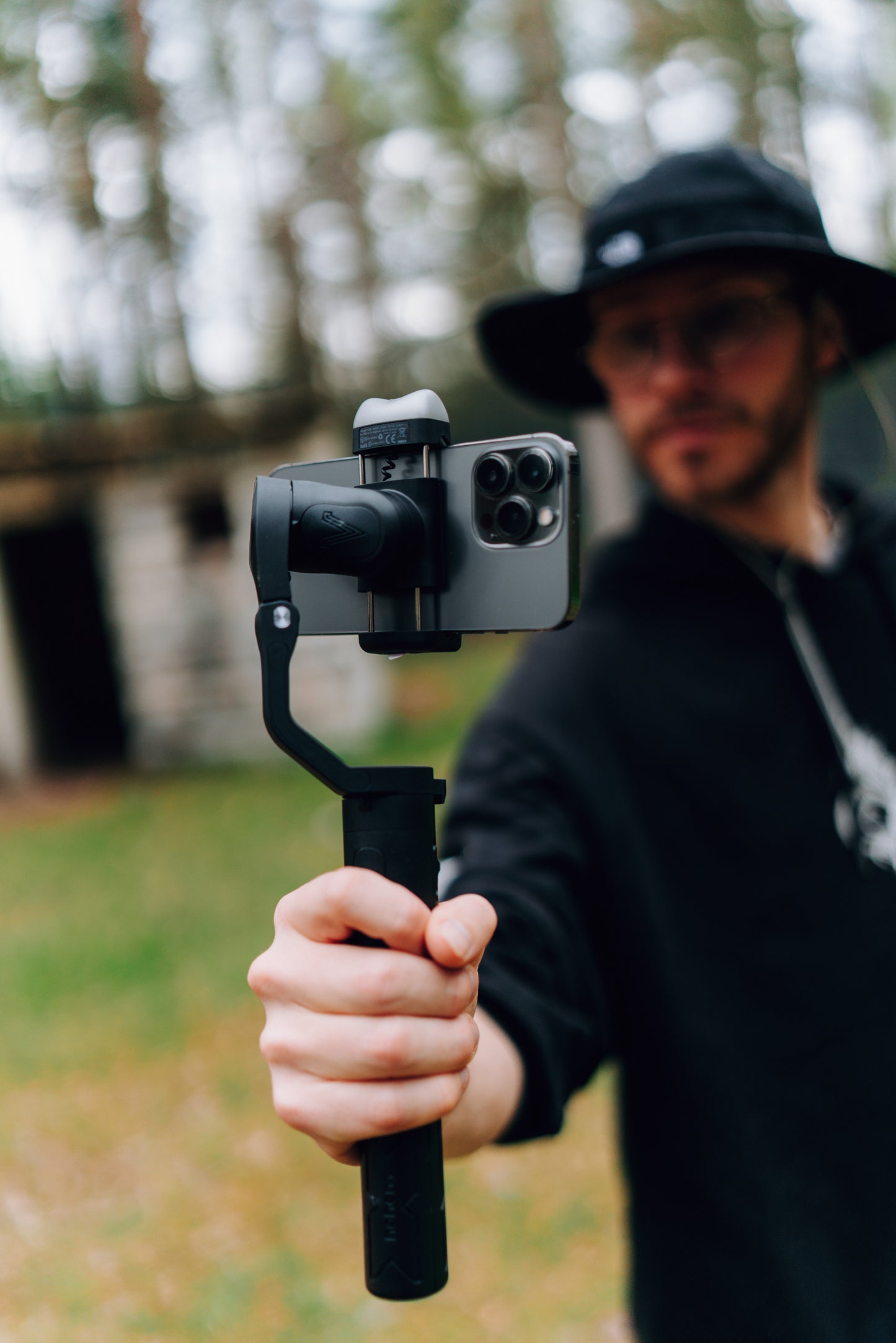 Hohem iSteady V2S smartphone gimbal met AI-sensor en lampje - Gimbals