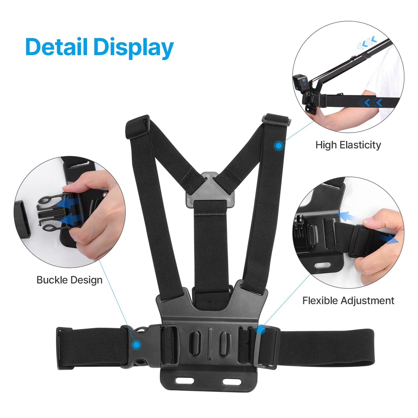 Ulanzi MP-2 Head Strap en Chest Strap Kit voor GoPro en smartphone - Obsolete