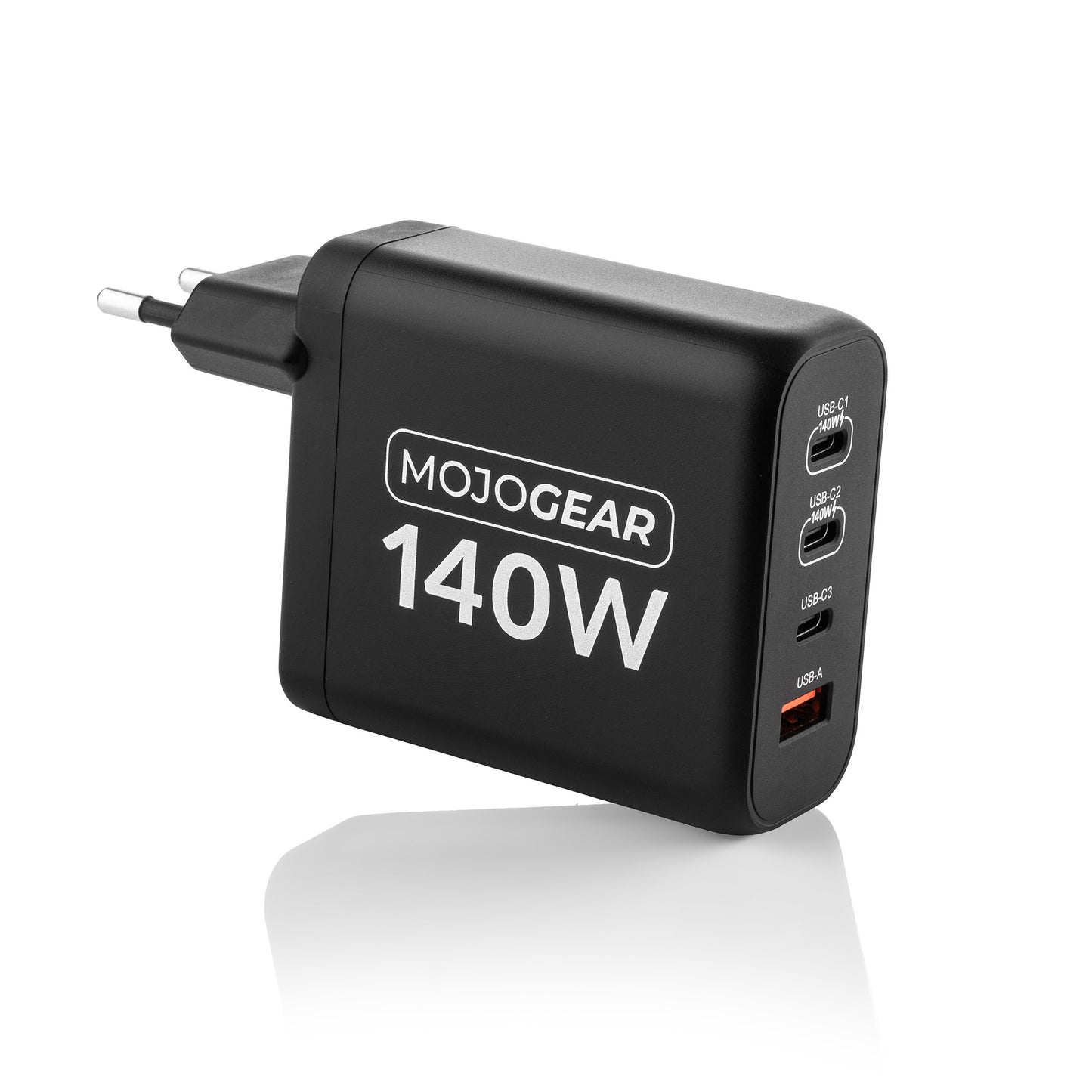 MOJOGEAR CHARGE+ 140 Watt oplader met USB naar Lightning kabel 1,5 meter | iPhone snellader - Opladers