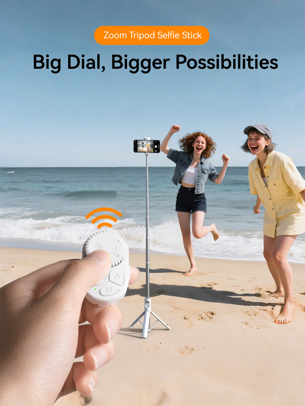 Telesin P1-TSS-001 Selfie Stick Tripod - White