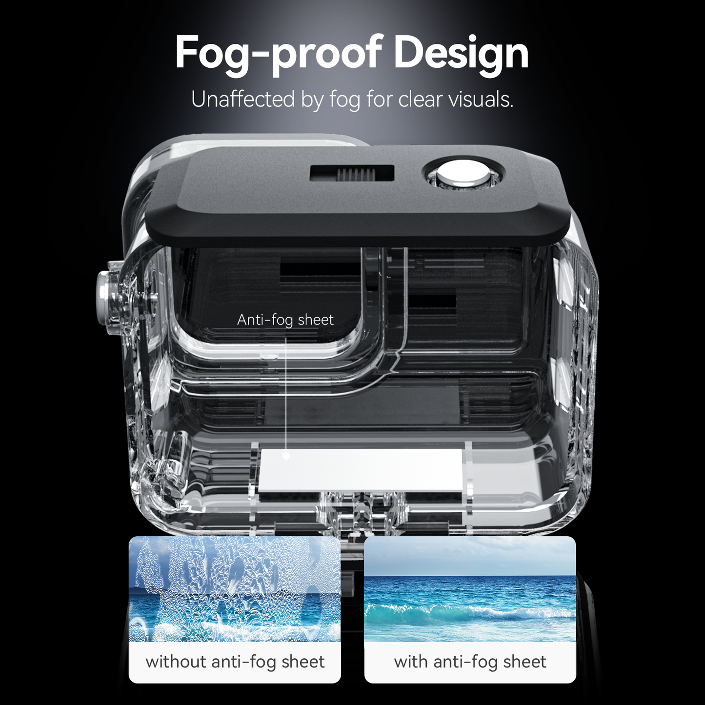 Telesin Waterproof Case voor Insta360 ACE Pro - GoPro-accessoires