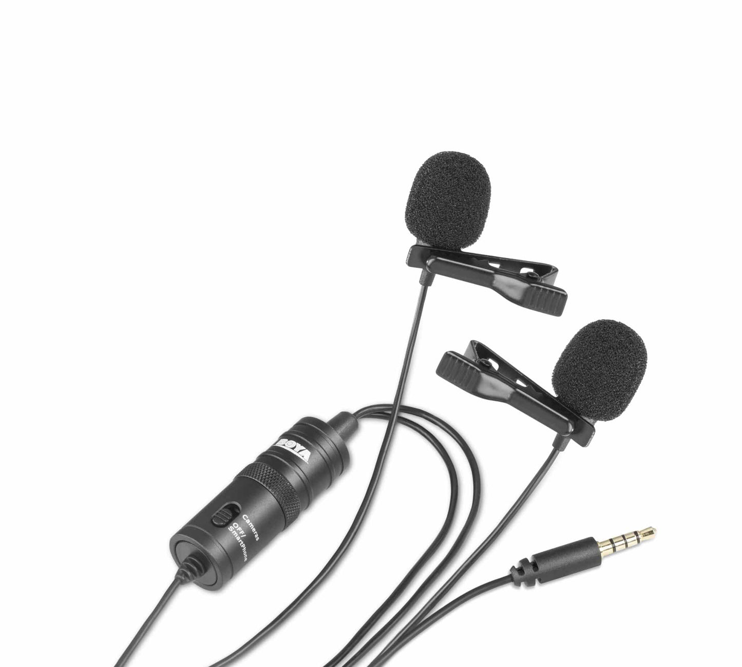 BOYA BY-M1DM Duo lavalier microphone for smartphone and camera