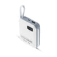 MOJOGEAR MINI GO 10,000mAh power bank with cables - White