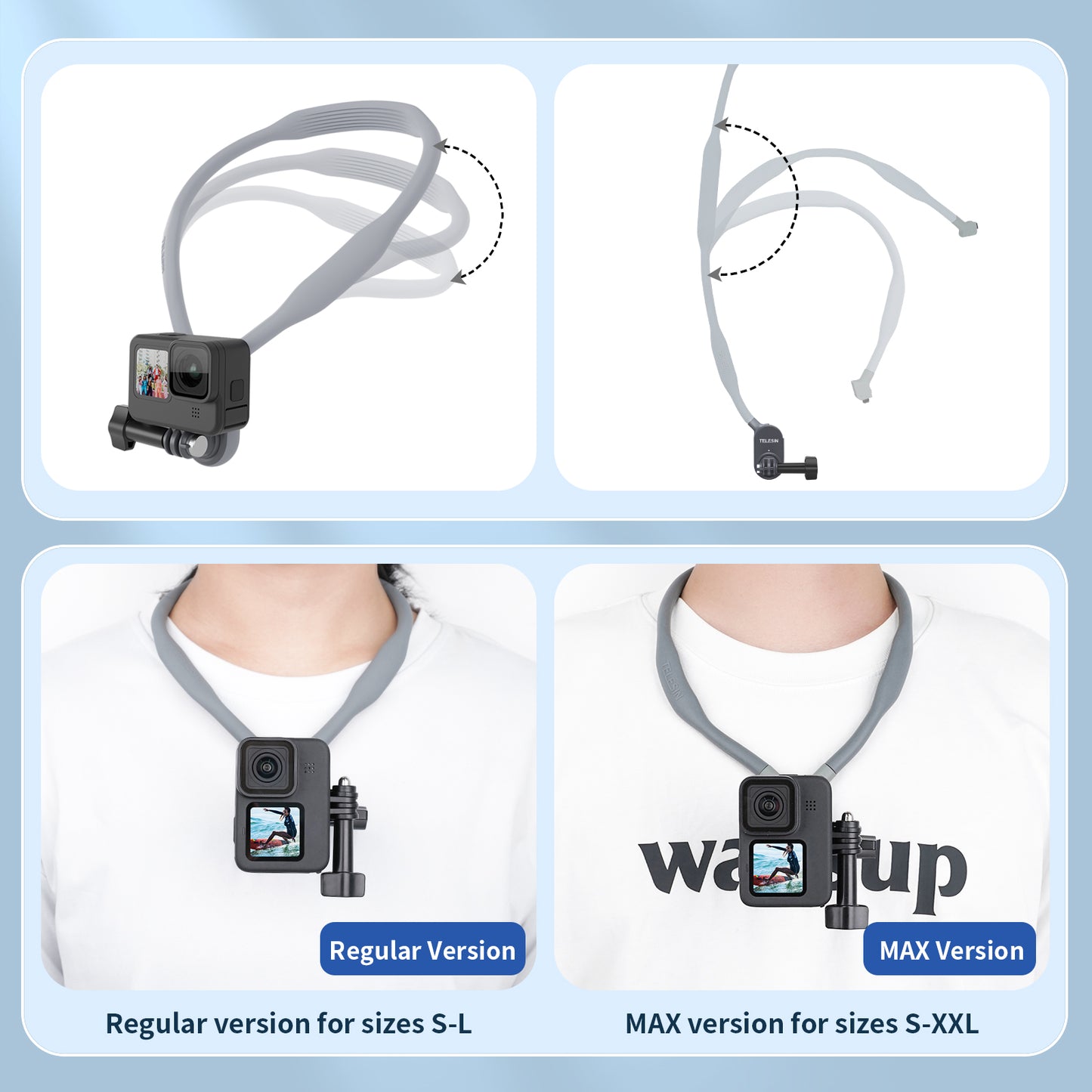 Telesin Neck Mount / magnetic neck attachment for GoPro