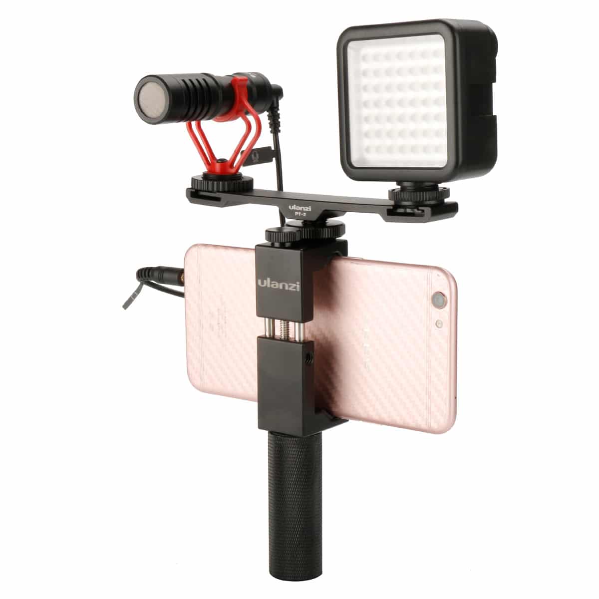 Ulanzi PT-2 Dual Cold Shoe Mount for camera and phone holder