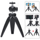 Home office set for tablet/iPad & smartphone: adjustable tabletop tripod + holder for smartphone & tablet