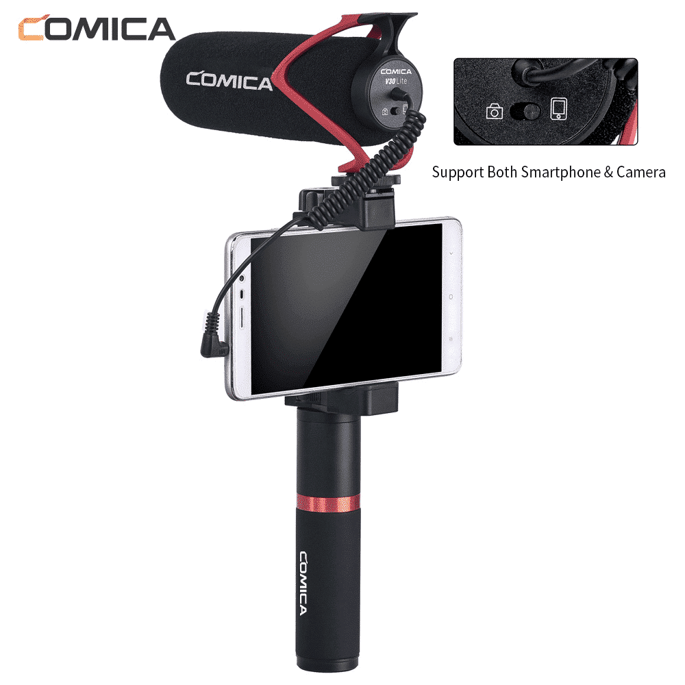 Comica CVM-V30 LITE shotgun microphone for camera and smartphone