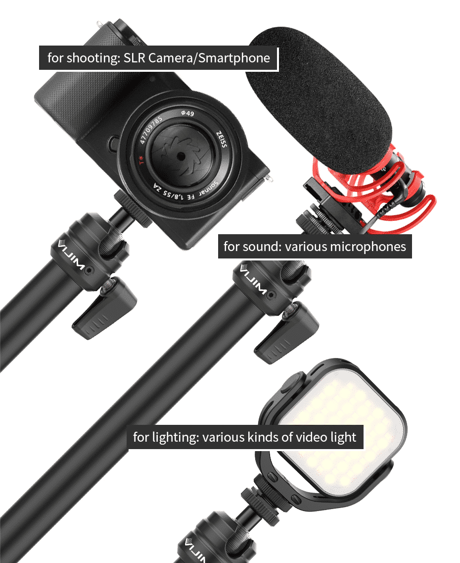 VIJIM LS08 Tripod with table clamp and arm (three-pieces)