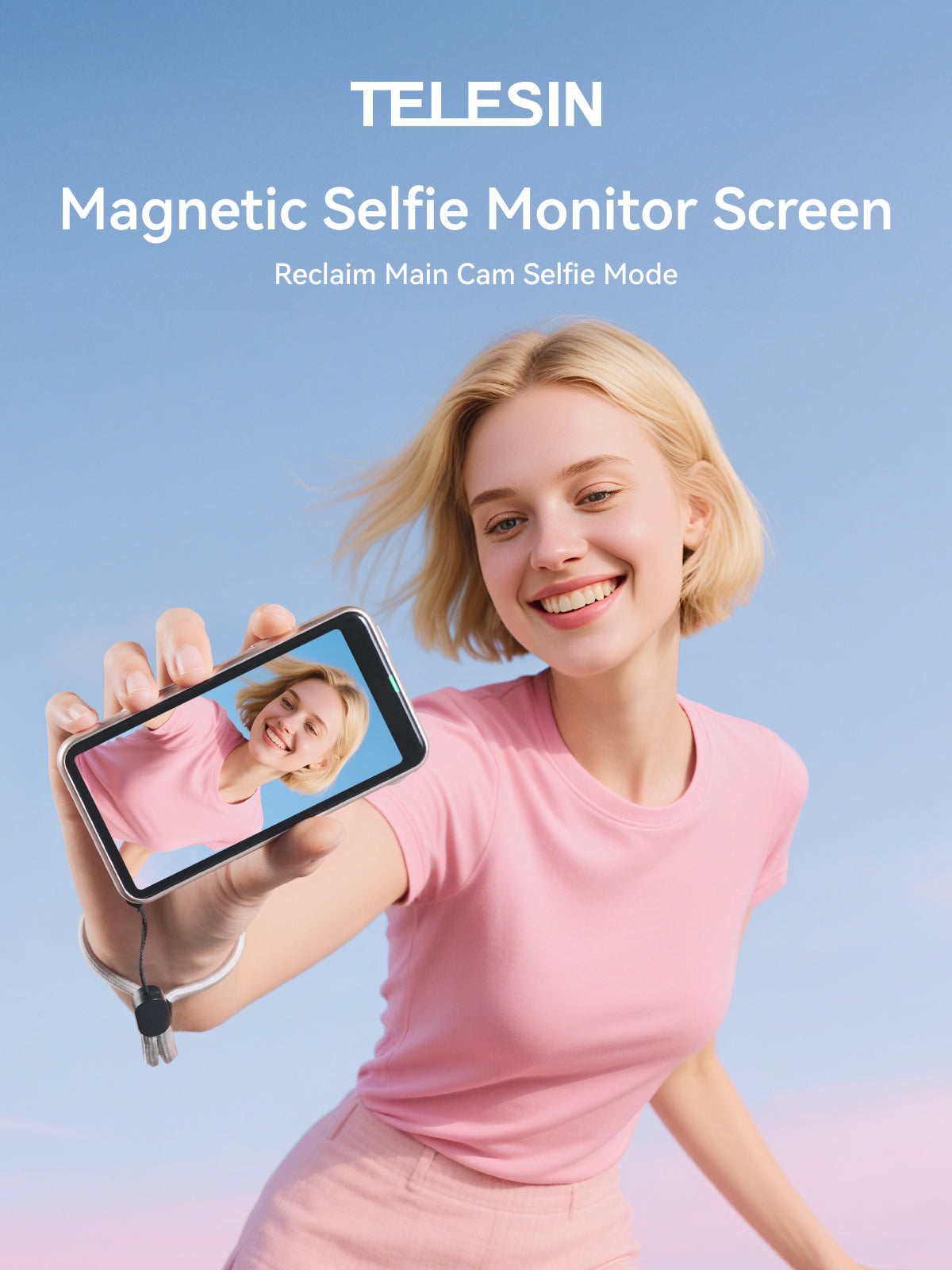Telesin Selfie Vlog Monitor Magnetisch 4 inch - Champagne - Overige producten