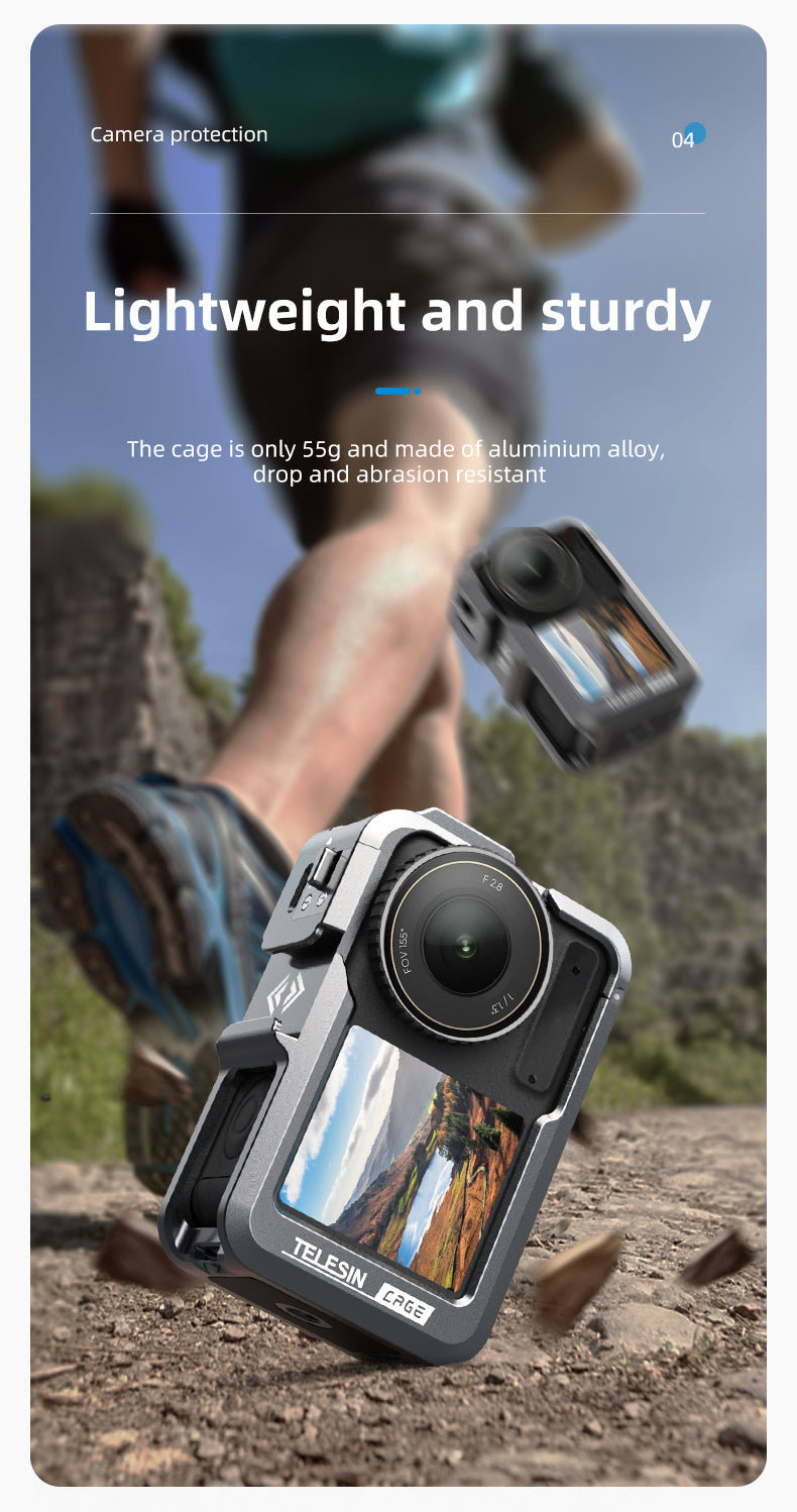 Telesin Metal Cage for DJI Osmo Action 3/4