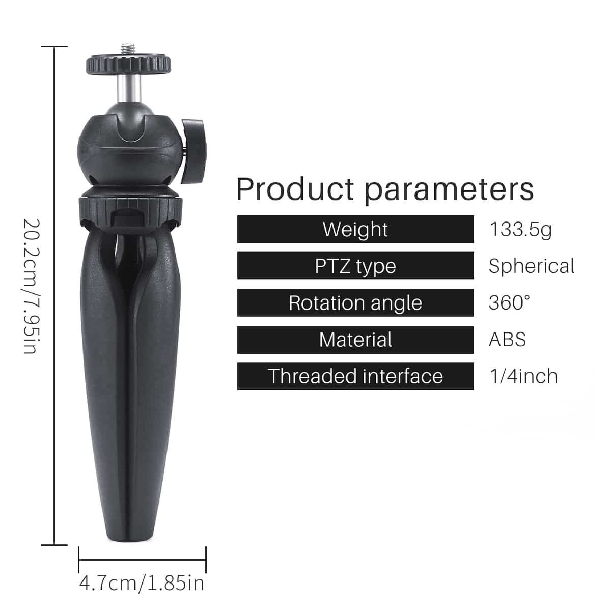 MOJOGEAR Video KIT / vlog set: Mini-statief + telefoonhouder + microfoon + lampje - Ministatieven