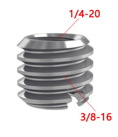 MOJOGEAR P07 screw adapter 1/4 inch to 3/8 inch