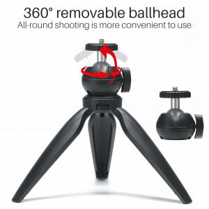 MOJOGEAR Mini-statief vlog KIT: tafelstatief & magnetische telefoonhouder - Ministatieven