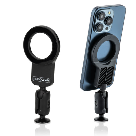 MOJOGEAR Premium Magnetische telefoonhouder voor statief - Kantelbaar en draaibaar - Telefoonhouders