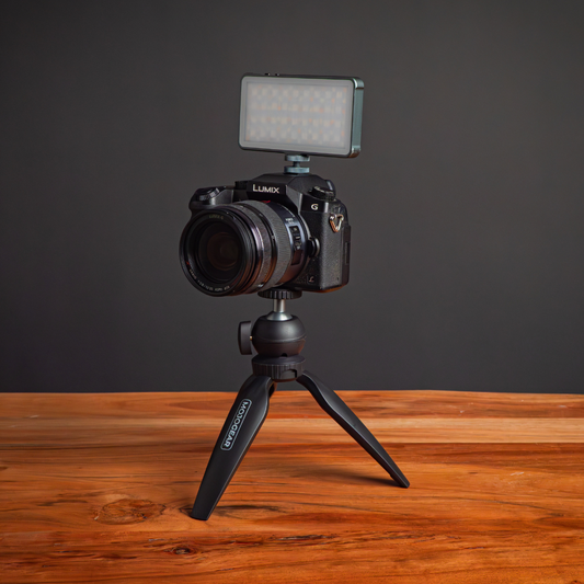MOJOGEAR Mini-statief vlog KIT: tafelstatief & magnetische telefoonhouder - Ministatieven