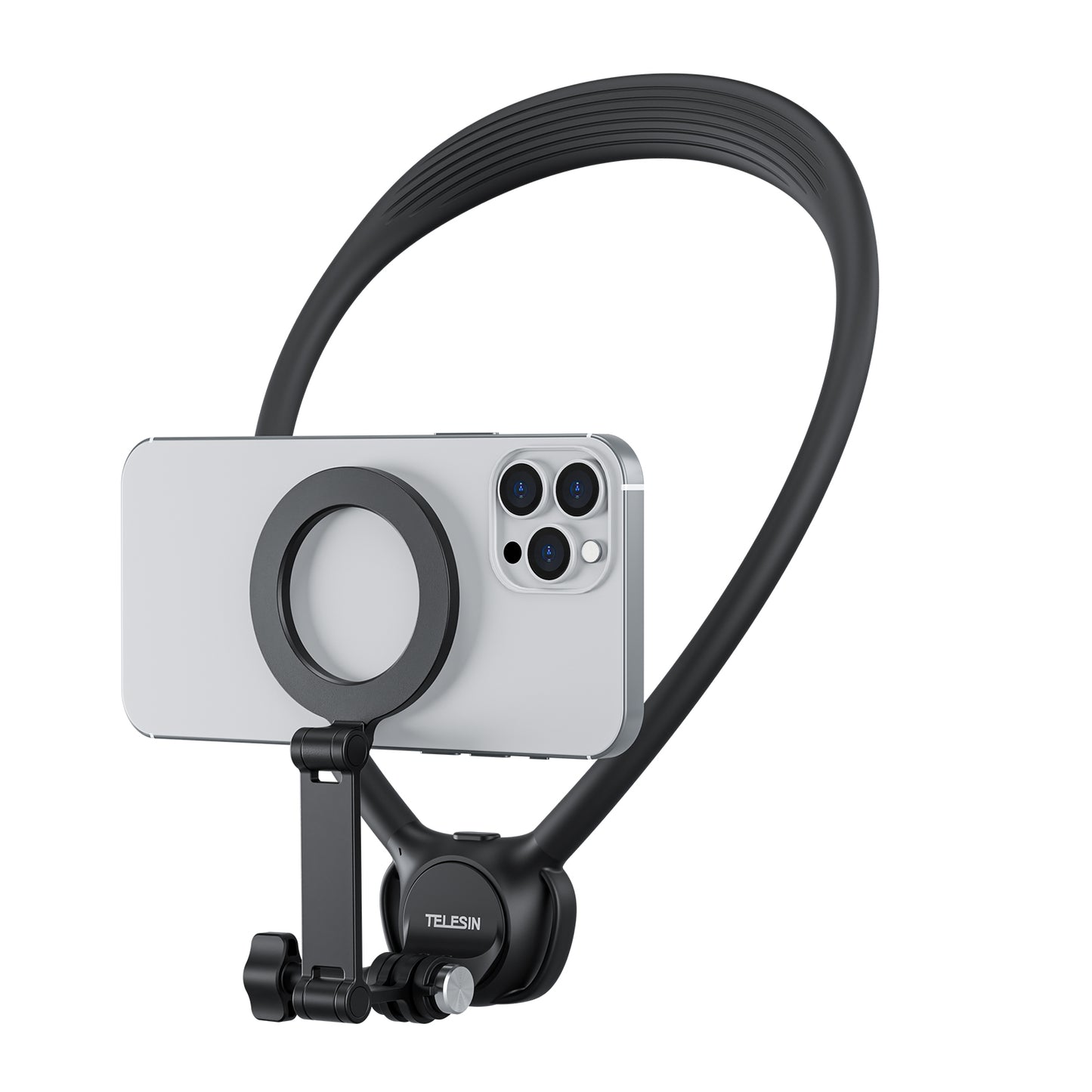 Telesin Neck Mount 360º Combo - GoPro & Smartphone - Black