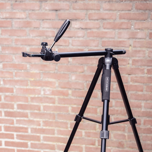 MOJOGEAR 179cm 3-in-1 statief: driepoot, monopod & horizontale arm - Grote statieven