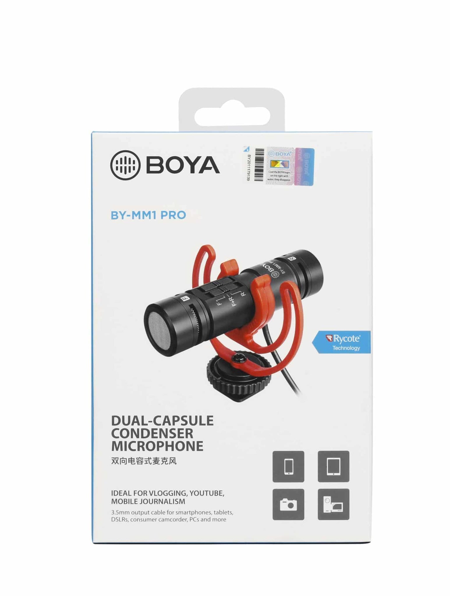 BOYA BY-MM1 PRO Dual-Capsule Shotgun microphone for smartphone & camera