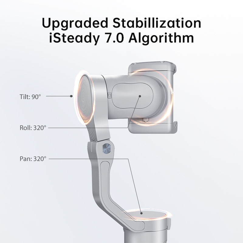 Hohem iSteady XE Kit - lightweight smartphone gimbal with light