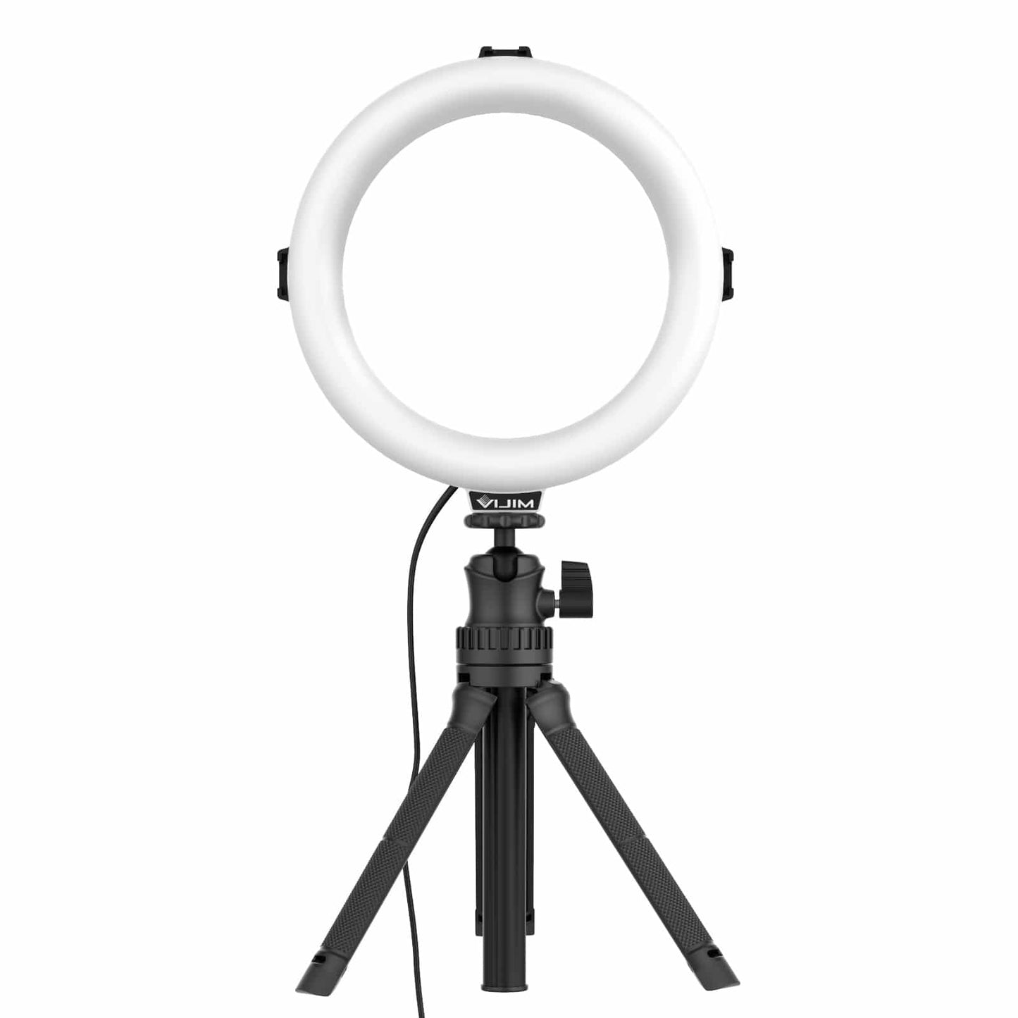 VIJIM K9 RGB Ringlamp met selfie stick-statief en telefoonhouder - 10 kleuren - Ringlampen