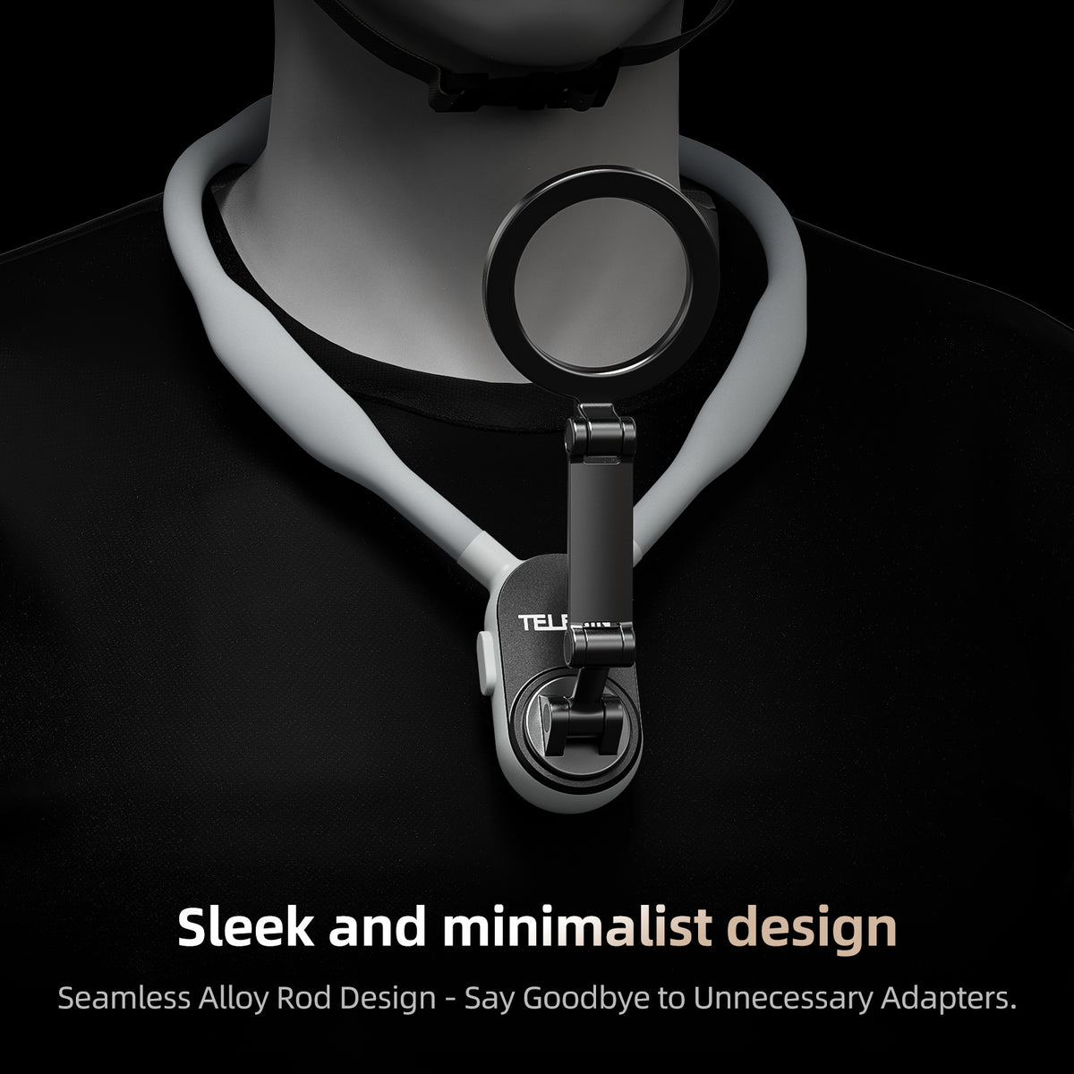Telesin magnetische neck mount voor smartphone - Grijs - Telefoonhouders